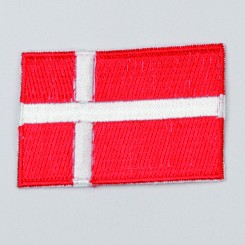 Strygemærker Dansk flag 2 x 3,5 cm