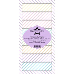 Diagtonal stripes paper 10 x 21 cm
