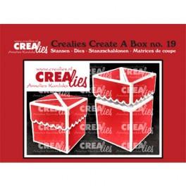 Crealies Impossible box dies CCAB19