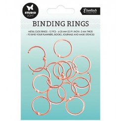 Binding rings Guld 25 mm x 12 stk