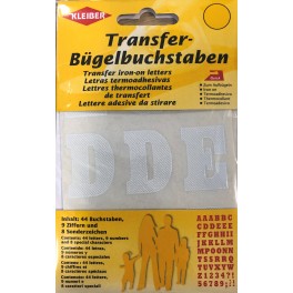 Transfer bogstaver & tal Hvide, 