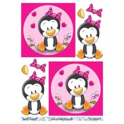 3D Pige pinguin 069261