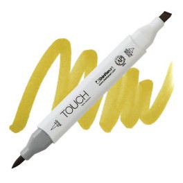 Olive Green TOUCH brush twin marker