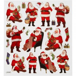 Classic Santa Claus stickers