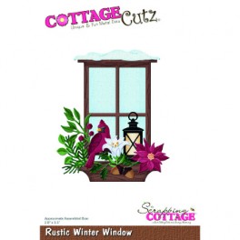 Rustic Winter Window dies CottageCutz