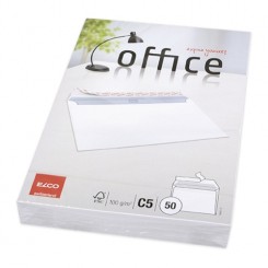 Office kuverter C5, 50 stk Hvid