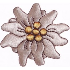 Edelweis blomst strygemærke