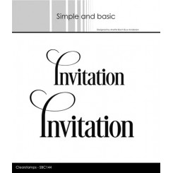 Clearstamp "Invitation" SBC144