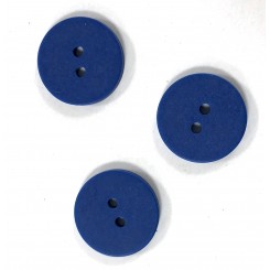 Blå knap 18 mm, 2 huls