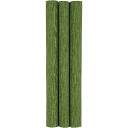 Crepepapir Grøn 3 ruller, 25 x 60 cm