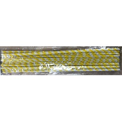 Candy sticks piberensere gul / hvid