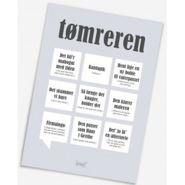 Tømreren Dialægt A5 plakat