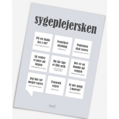 Sygeplejersken Dialægt A5 plakat