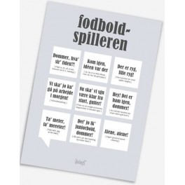 Fodbold spilleren Dialægt A5 plakat