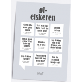 Øl elskeren Dialægt A5 plakat