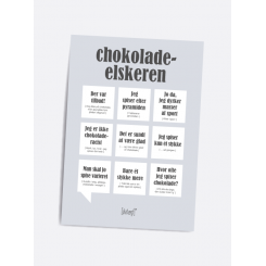 Chokolade elskeren Dialægt A5 plakat