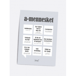 A-mennesket Dialægt A5 plakat