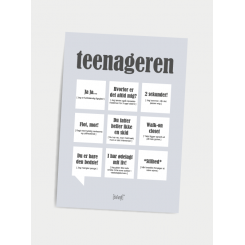 Teenageren Dialægt A5 plakat