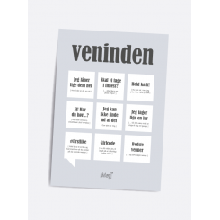 Veninden Dialægt A5 plakat