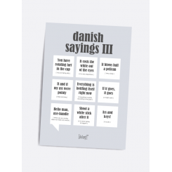 Danish saying 3 Dialægt A5 plakat