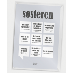 Søsteren Dialægt A5 plakat