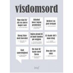 Visdomsord Dialægt A5 plakat