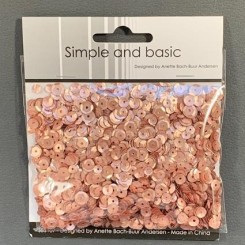 Sequins Rosegold 4,5,6 mm SBS107