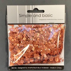 Sequins Copper 4,5,6 mm SBS106