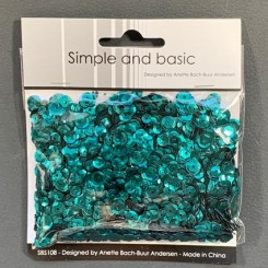 Sequins Jade green 4,5,6 mm SBS108