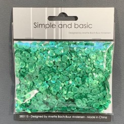 Sequins Pale Green 4,5,6 mm SBS115