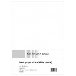 Basic paper Pure white mat