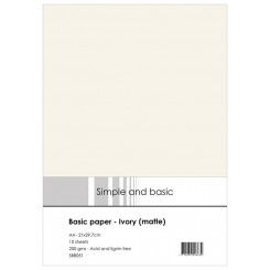 Basic paper Ivory mat, SBB051