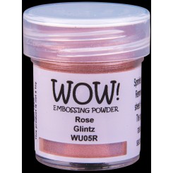 WOW embossing pulver Rose Glintz