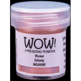 WOW embossing pulver Rose Glintz