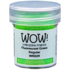WOW embossing pulver Fluroescent Green
