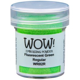 WOW embossing pulver Fluroescent Green