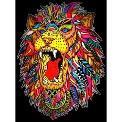 Colorvelvet Løve u/tus