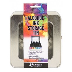 Alcohol ink Tin box, Tim Holtz