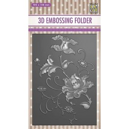 3D-Embossingfolder Erotic flower