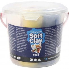 Soft Clay 5 farver - 400 g