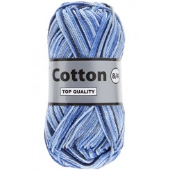 Cotton 8/4 Meleret blå col. 624