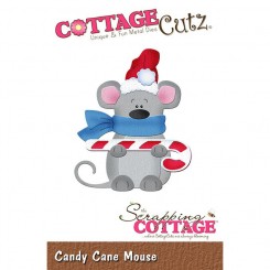 Candy Cane Mouse die, CottageCutz