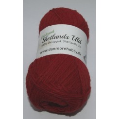 Shetlands uld Rød 50 g