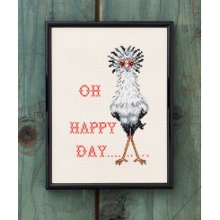 Oh happy Day  broderikit 18 x 24 cm