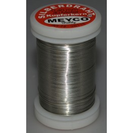 Metaltråd sølvfarvet 0,4 mm x 40 m