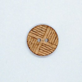Kokos knap mønster 15 mm