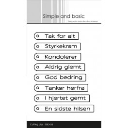 Danish tag texts SBD436