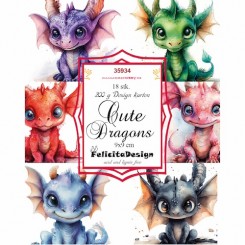 Cute Dragons Toppers 18 stk