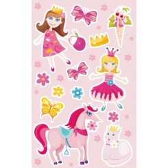 Stickers Prinsesser  3 ark  