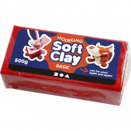 Soft Clay 500 g Rød